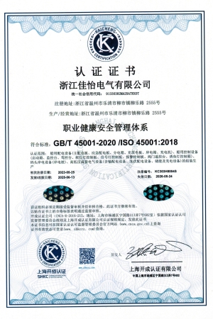 职业健康安全管理体系
