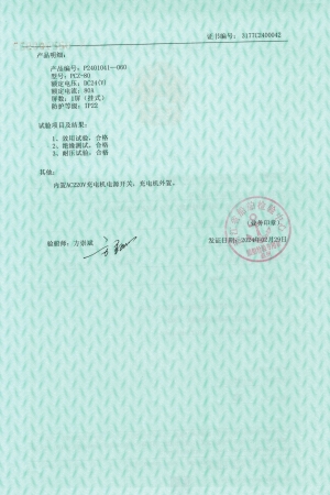 ZC(充放电板海船)船用产品证书2