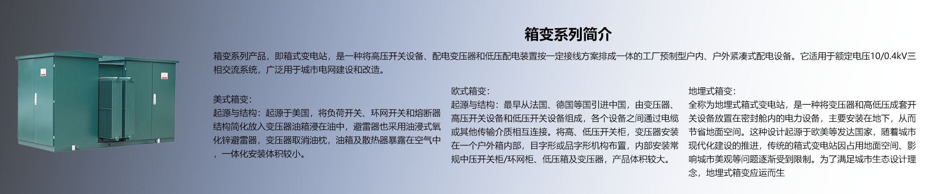 高低压箱变（预制舱）